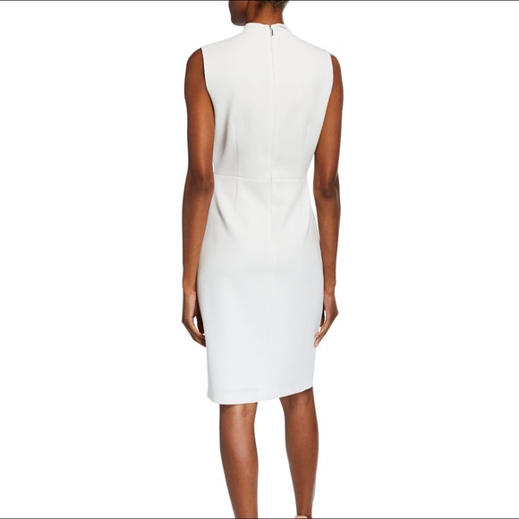 Elie Tahari Elodie Sleeveless V-Neck Sheath Dress - Picture 2 of 16